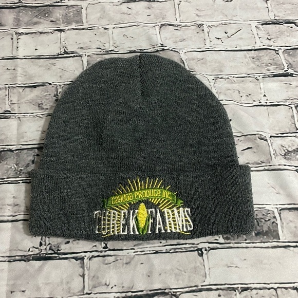 Cayuga Produce Inc. Turek Farms Embroidered Knit Beanie Hat - Picture 1 of 4